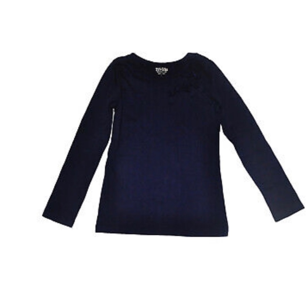 NEW 77 Kids by American Eagle Dark Navy Blue Girls Shirt Size L (12)
